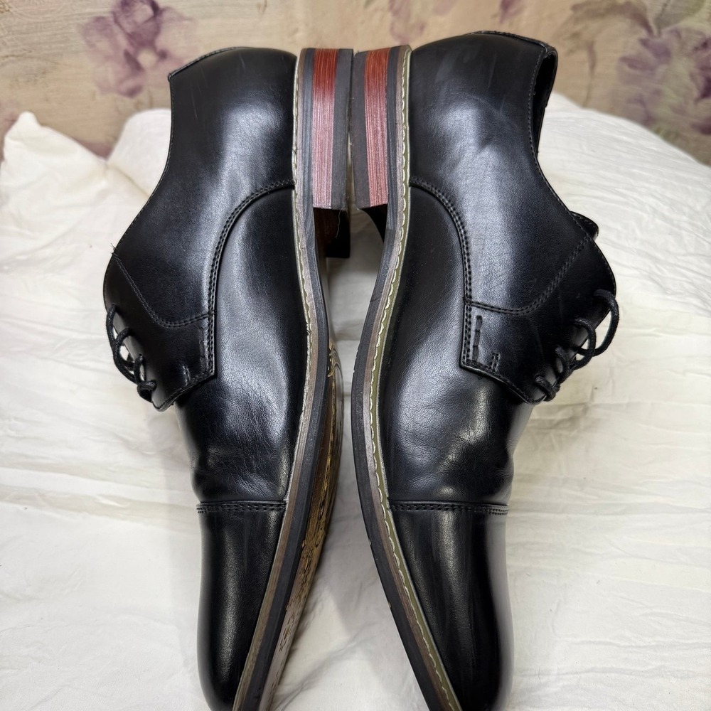 Mofri Men's Classic Modern Oxford Lace Dress Shoes,Size 12 Black - Picture 10 of 13